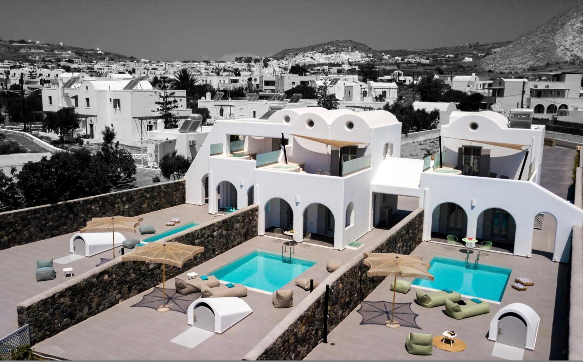 Modern Dome Homes Of Santorini Perissa  Esterno foto